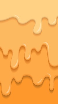 Creamy dripping shades of yellow mobile phone wallpaper vector