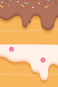 Creamy chocolate vanilla filling vector