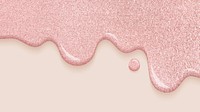 Dripping creamy glitter pink background vector