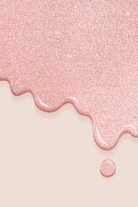 Dripping creamy glitter pink vector