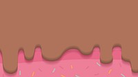 Waffles with creamy chocolate ice cream background vector