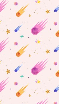 Cute galaxy phone wallpaper, background pattern