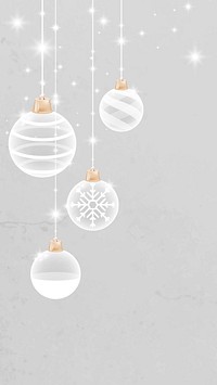 Christmas mobile wallpaper, festive decorations