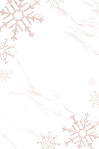 Snowflakes patterned on white background vector