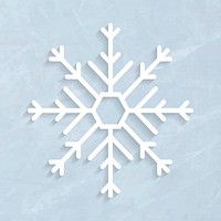 Snowflake Christmas social ads template illustration