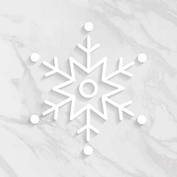 Snowflake Christmas social ads template illustration