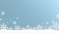 Christmas snowflake frame wallpaper vector