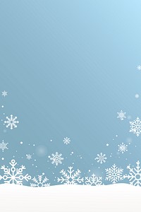 Blue snowflake Christmas frame vector