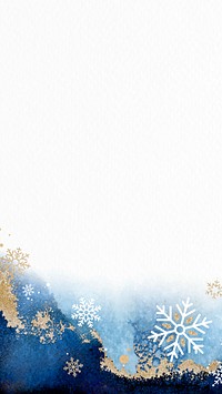 Snowflakes mobile phone wallpaper vector
