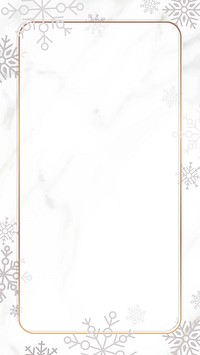 Golden rectangle frame mobile phone wallpaper vector