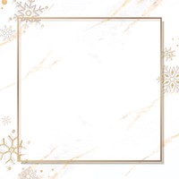 Golden Christmas social ads template vector