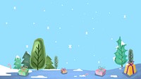 Christmas gift boxes on blue background vector