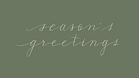 Season&#39;s greetings typography style vector