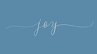 Handwritten style of Joy typography vector