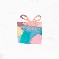 Colorful Christmas gift box vector