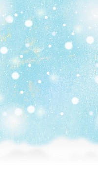 Watercolor painting of a snow scene mobile phone wallpaper vector