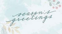 Festive seasons greetings card wallpaper vector