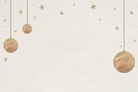 New Year gold balls with shimmering star lights vector