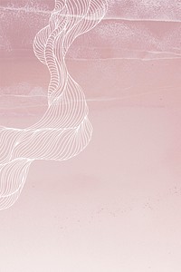 Pink swirl frame design illustration