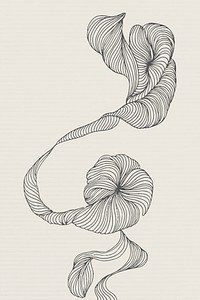 Swirly abstract art design vector