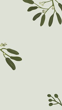 Botanical flower copyspace on a gray phone background vector