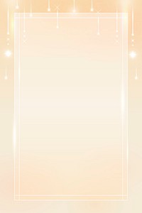 Blank rectangle gold frame vector