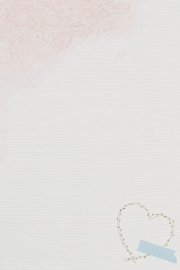 Small heart frame on beige background vector
