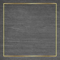 Gold frame on gray wooden background vector