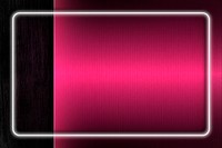 Rectangle white neon light frame template vector