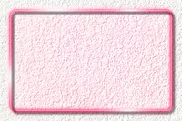 Rectangle pink neon light frame template vector