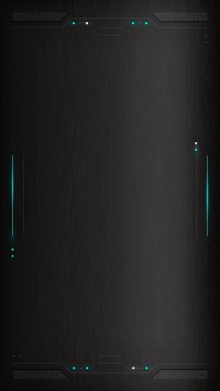SImple black technology mobile screen template vector