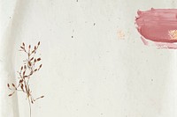 Floral decorated with pink bush stroke on beige background vector
