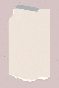 Ripped paper note template vector
