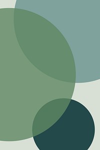 Overlapping circles background vector