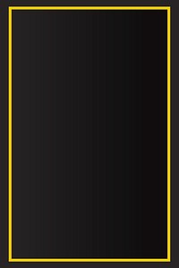 Yellow border black background vector