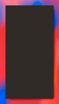 Red and blue holographic pattern mobile phone wallpaper vector