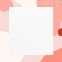 Abstract pink frame template vector