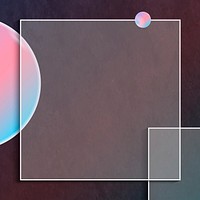 Pink and blue square frame design vector