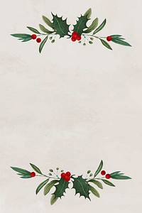 Festive Christmas frame design vector