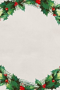 Blank festive christmas wreath vector