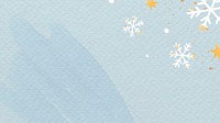 White snowflakes on light blue background vector