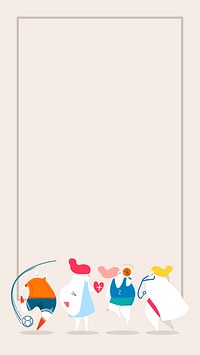 Health and sports themed phone background vector