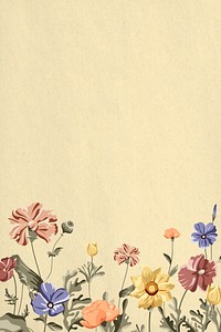 Colorful flower background with copy space