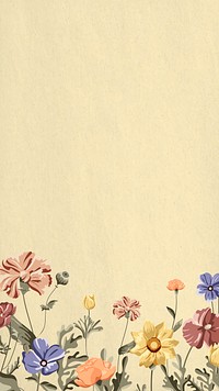 Colorful flower background with copy space vector