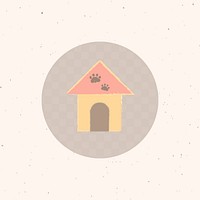 Cat house story highlights icon for social media vector
