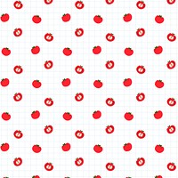 Psd red tomato pattern background