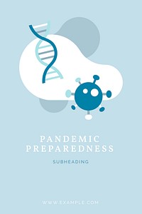 Pandemic preparedness Coronavirus awareness message vector