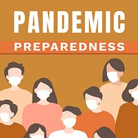 Pandemic preparedness social post vector