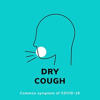 Dry cough, covid-19 symptoms to watch out for vector