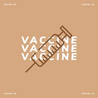 Vaccine social template vector